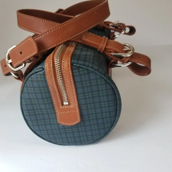 Vintage Ralph Lauren Plaid Barrel Purse - Picture 8 of 16